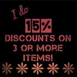 Save 15% when you buy 3 or more items